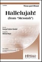 Hallelujah Three-Part Mixed choral sheet music cover